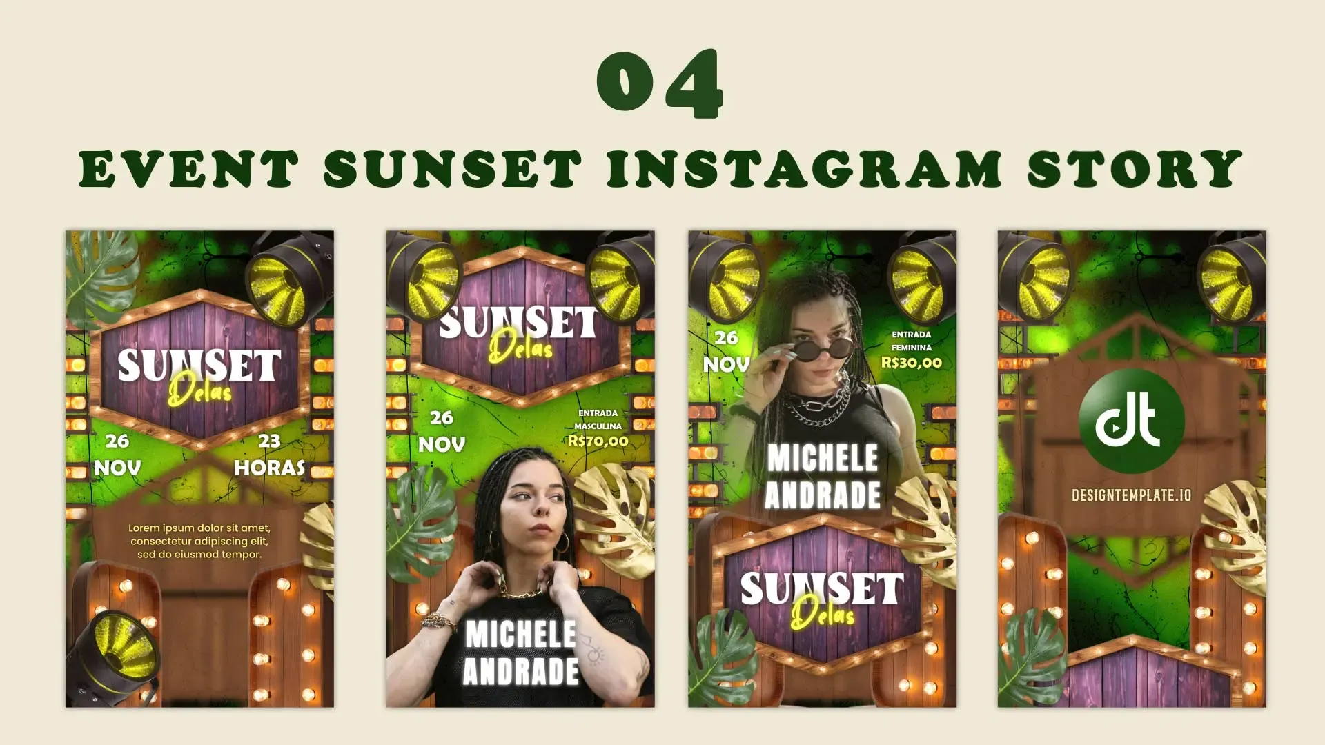 Sunset Party Event Flyer Instagram Story